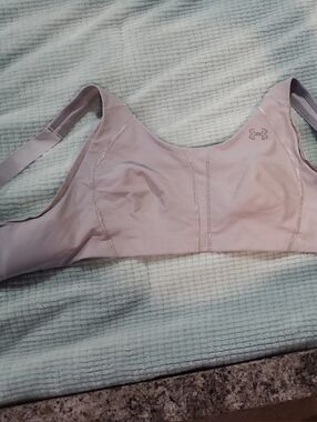 Under Armour Gray Removable-Pad Sports Bra